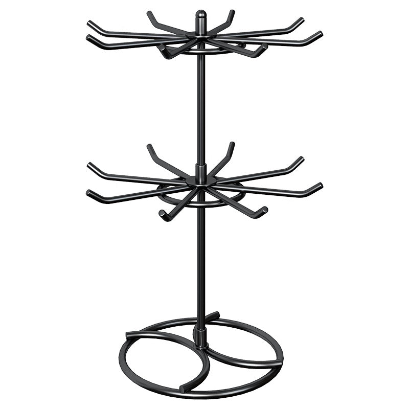 Gestufter Rotierender Schmuckorganisator Baumständer mit Multi-Arm-Haken und Ringablage