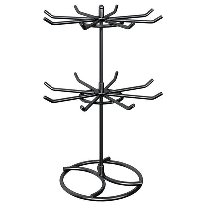 Gestufter Rotierender Schmuckorganisator Baumständer mit Multi-Arm-Haken und Ringablage