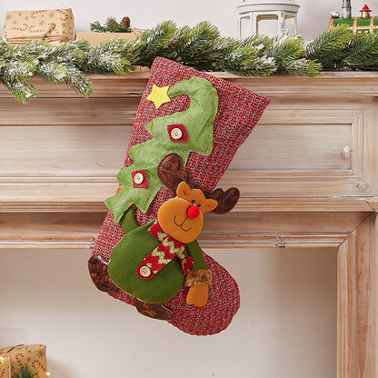 Festlicher Weihnachtsstrumpf mit Nostalgischem Design Brehn