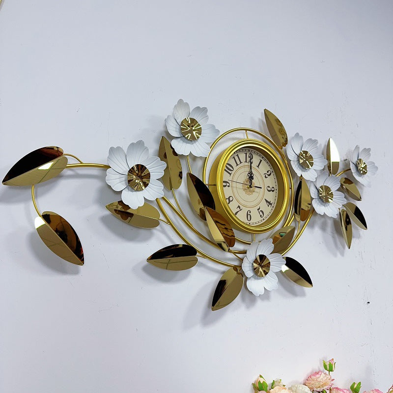 Floral Wanduhr Kunst Decor Brehn