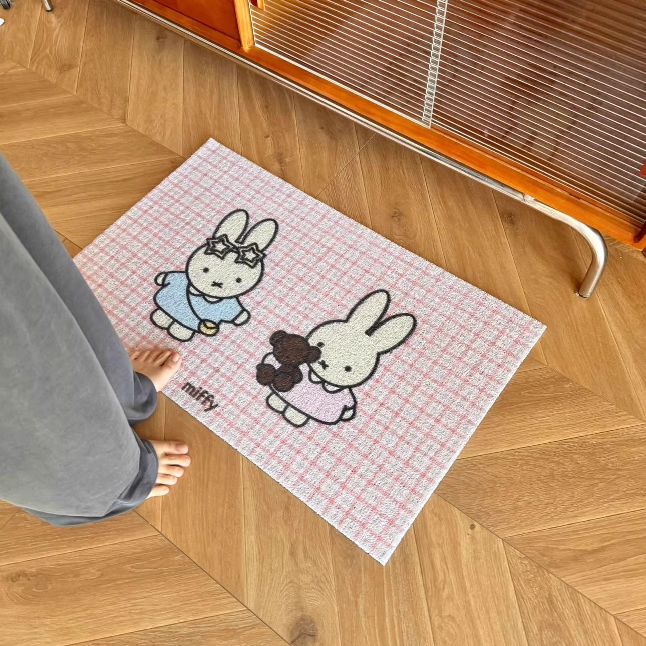 Verspielt Cartoon Kinder Matte Brehn