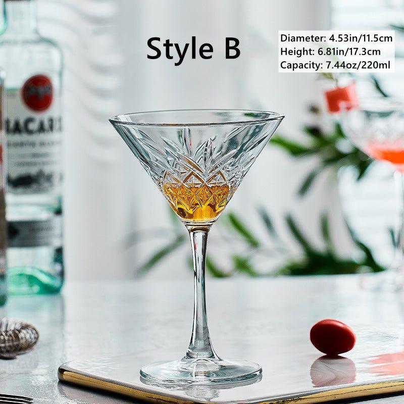Gemusterte Martini Cocktailgläser | Brehn