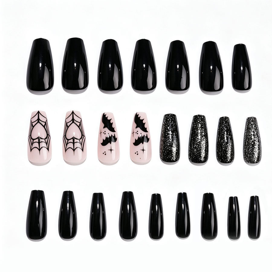 Halloween-Themen Press-On Nagelset Brehn
