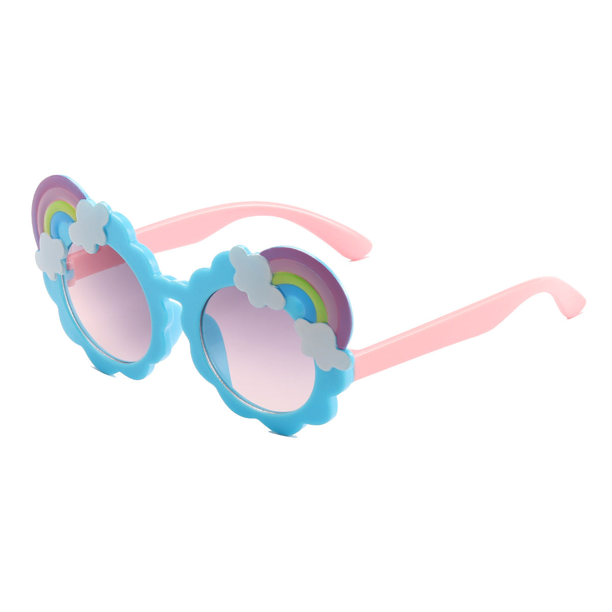 Damen designorientierte Sonnenbrille mit blütenförmigem Rahmen Brehn