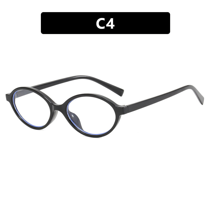 Damen modische ovale Sonnenbrille mit geschwungenem Rahmen und UV-Schutz Brehn