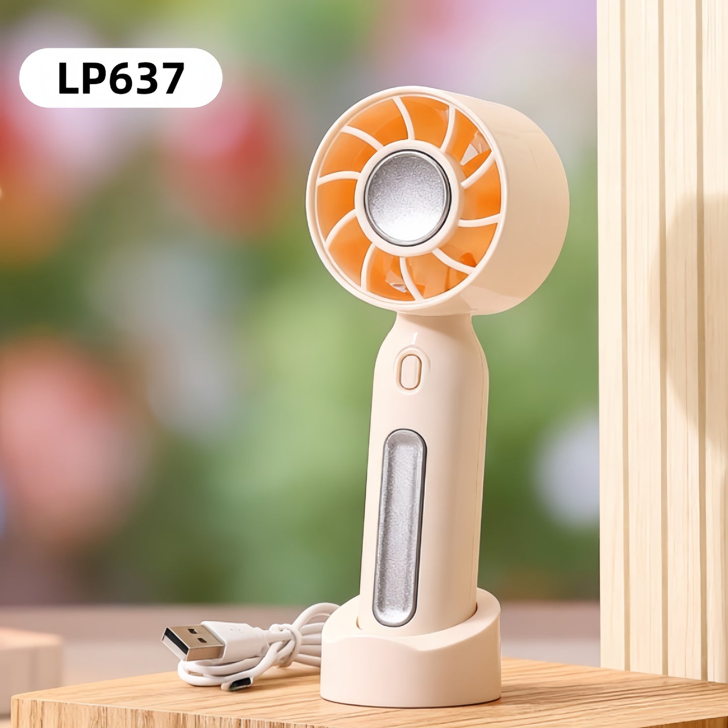 Damen Tragbarer Mini-Ventilator mit USB-Ladefunktion und flexibel einstellbarer Neigungsposition Brehn