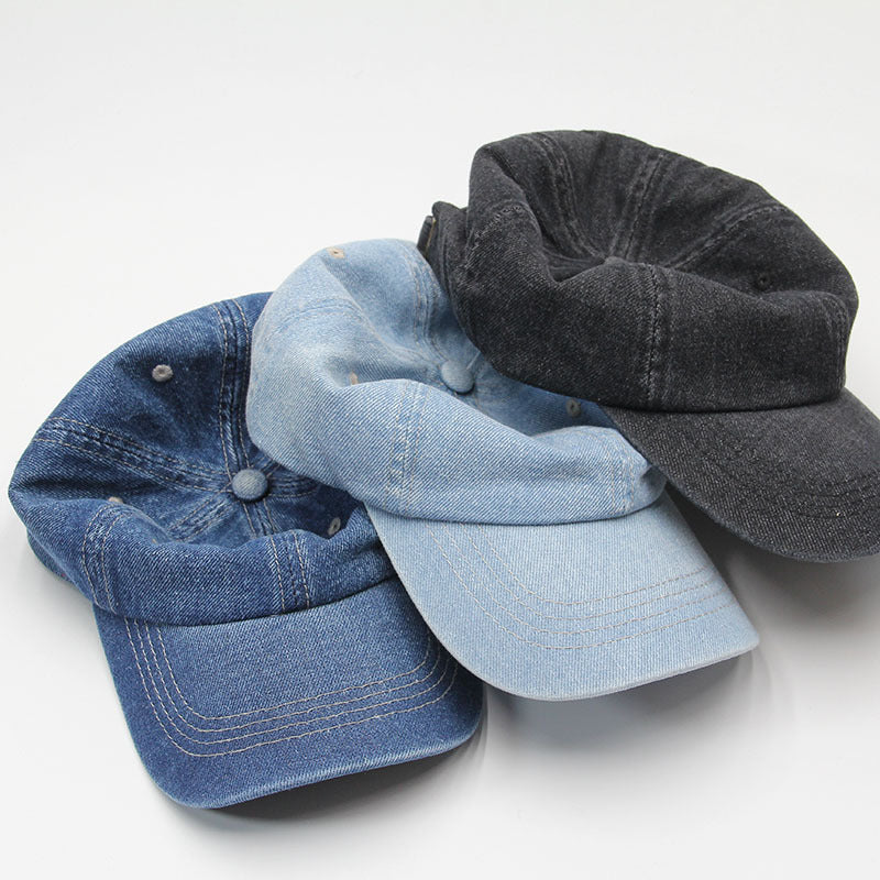 Damen Casual Verstellbare Denim Baseballmütze Brehn
