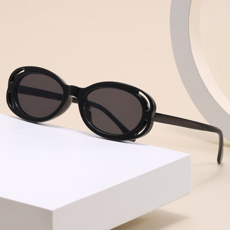 Damen modische Sonnenbrille mit ovalem Rahmen und einzigartigem Design Brehn