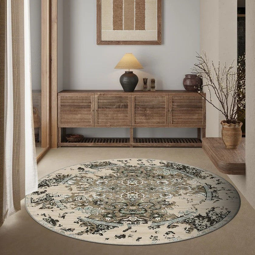 Vintage-inspirierter geometrischer Teppich