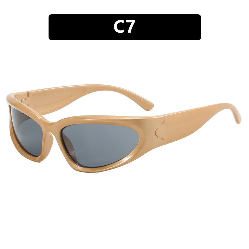 Damen sportliche Sonnenbrille mit ergonomischem Design und schützendem UV-Filter Brehn