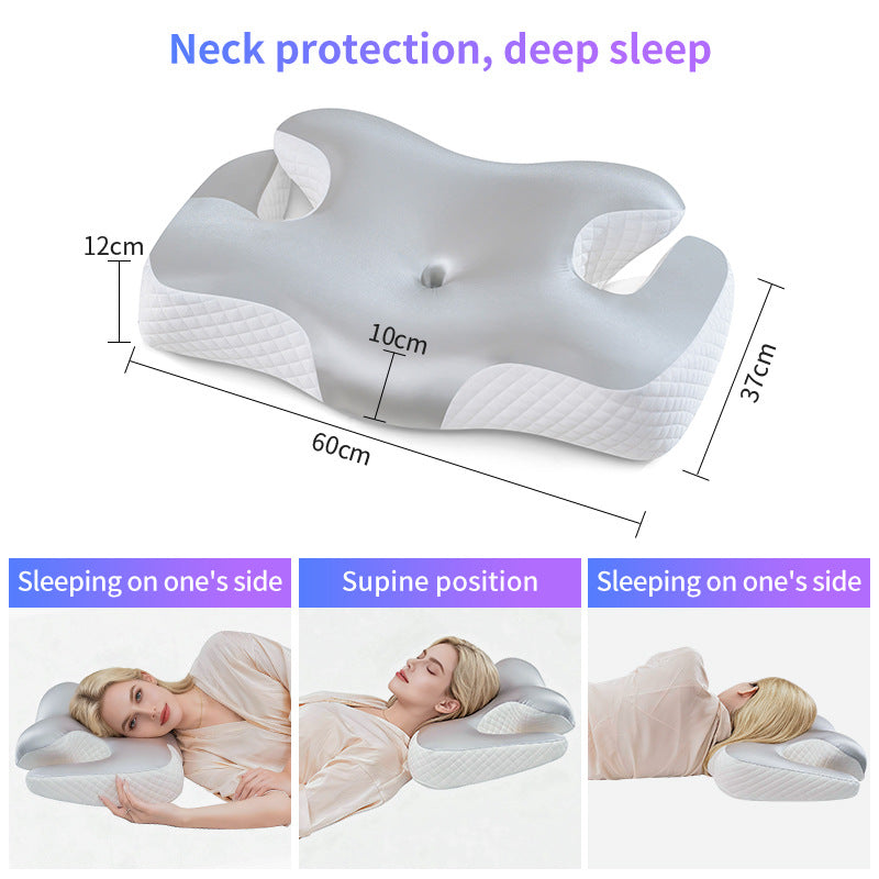 Ergonomisches Nacken- Und Schulterschlafkissen Mit Kühlender Gel-Oberfläche Brehn