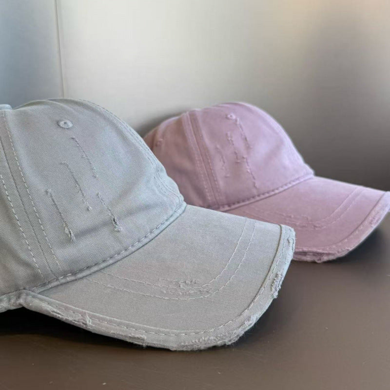 Damen Distressed Casual Twill Baseball Cap Brehn