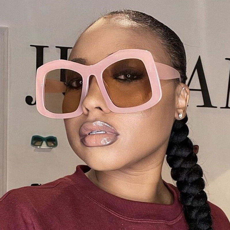 Damen große Sonnenbrille mit modischem Design und UV-Schutz Brehn