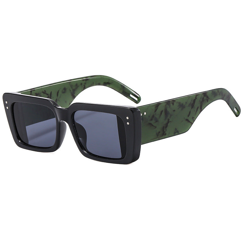 Damen Modische quadratische Sonnenbrille mit eleganter Rahmenstruktur Brehn
