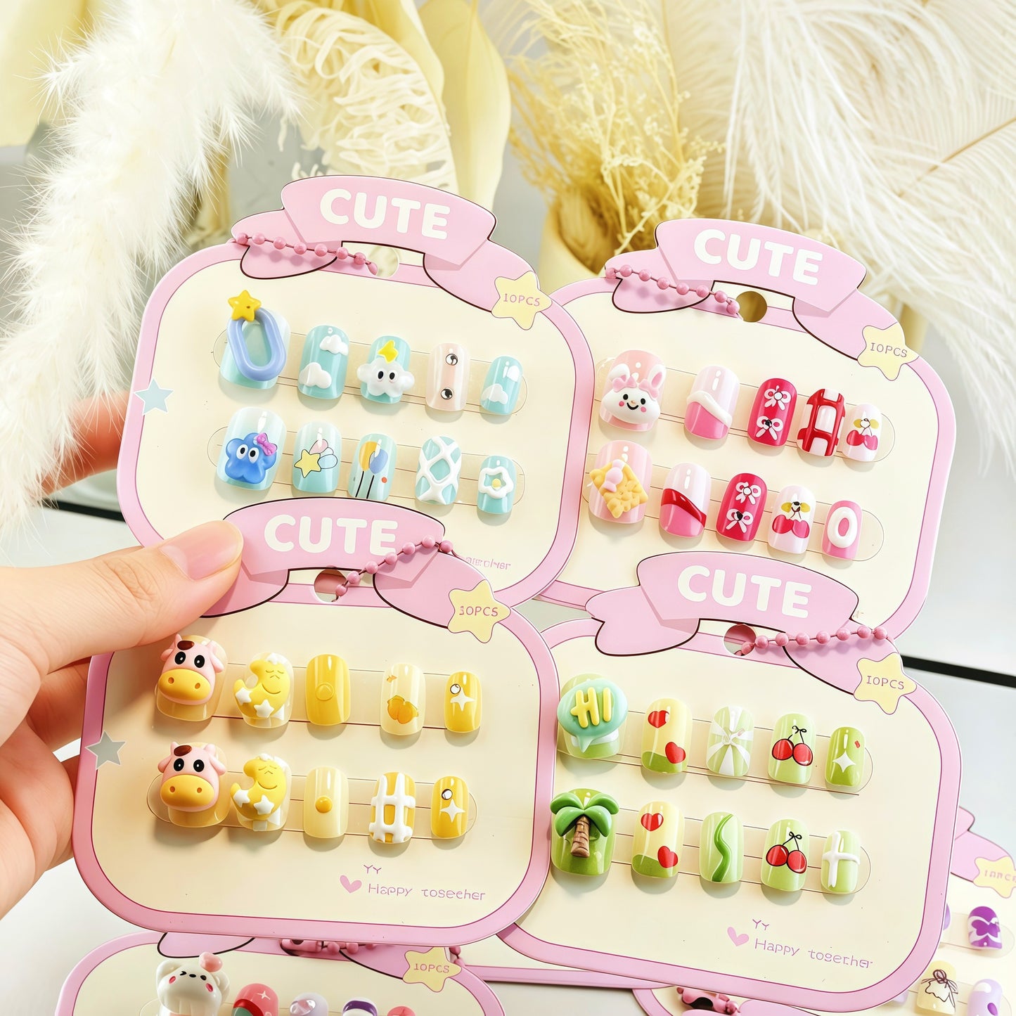 Kreatives Nagelkunstset mit Tropischen Designs Brehn