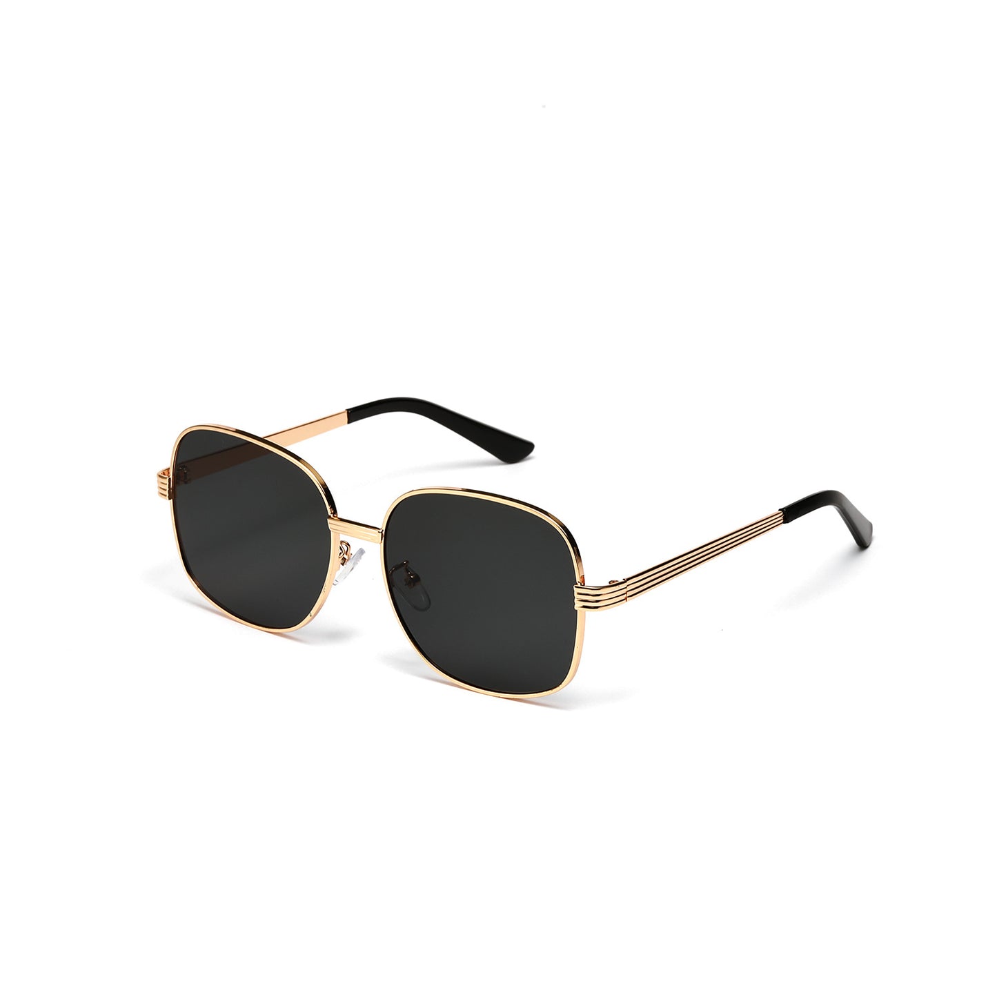 Damen modische kantige Sonnenbrille mit luxuriösem goldenen Rahmen Brehn