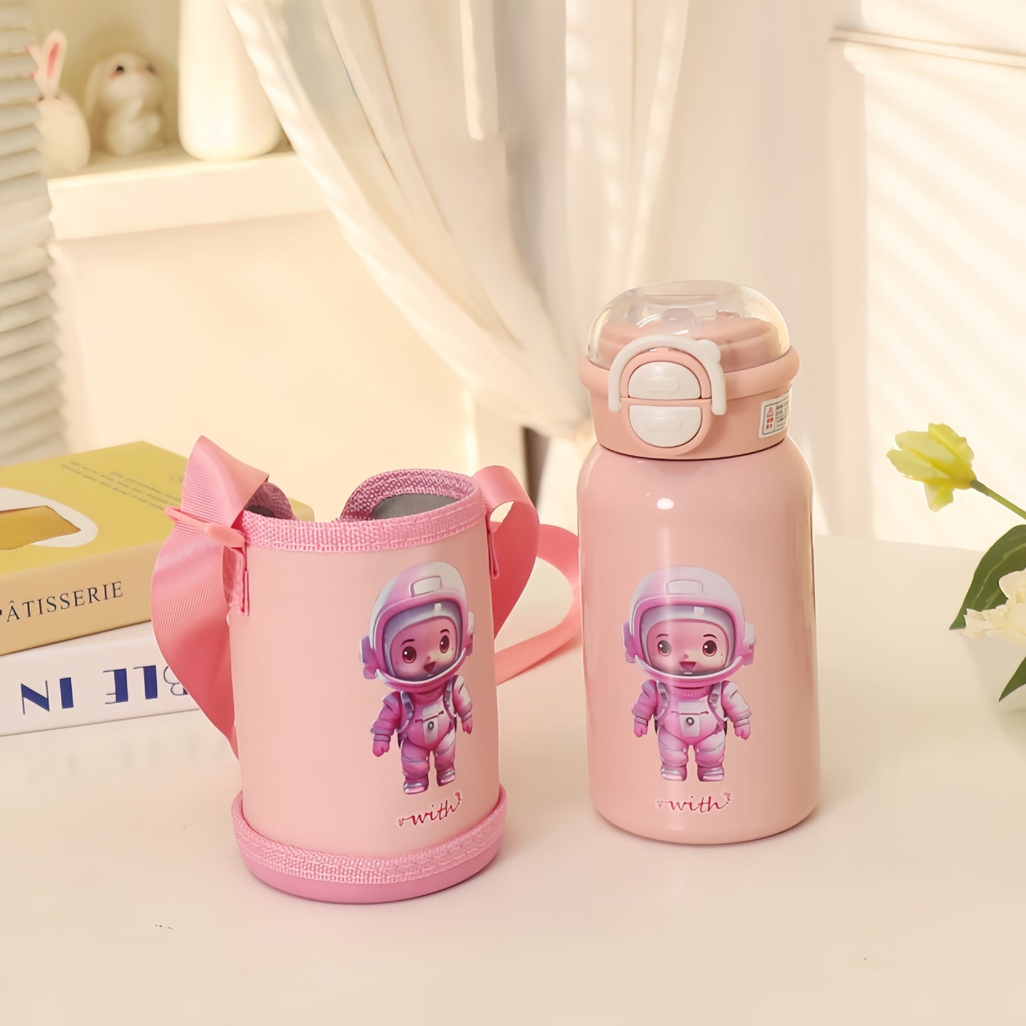 Damen Isolierte Trinkflasche mit kinderfreundlichem Design und verstellbarem Tragesystem Brehn