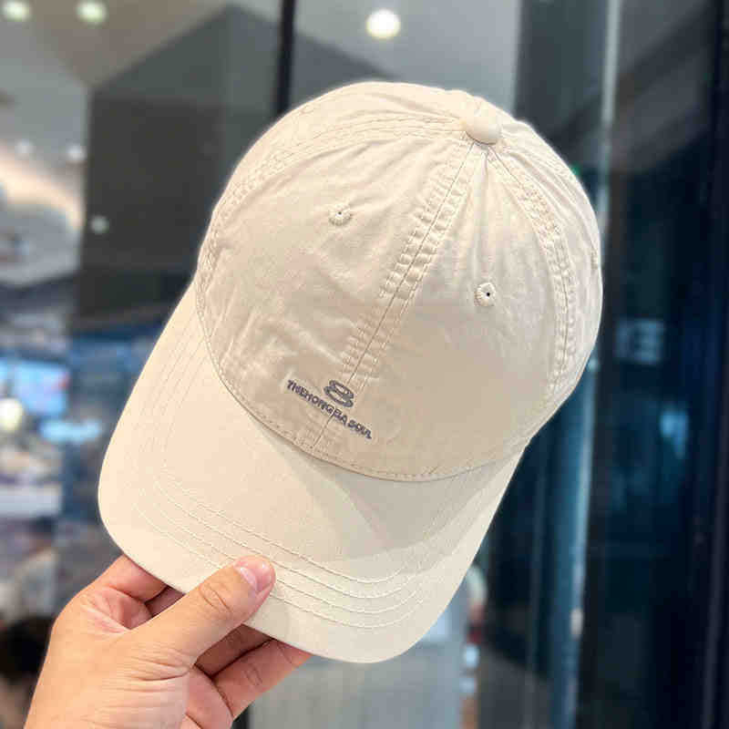 Herren Distressed Baumwoll Baseball Cap Brehn