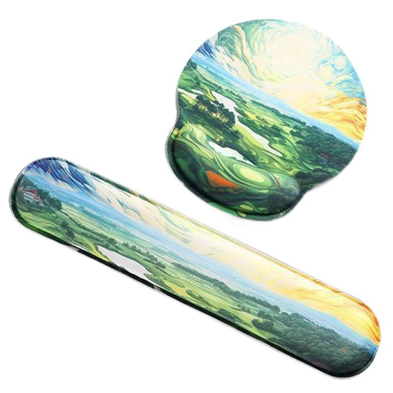 Künstlerische Gel-Handgelenkstütze-Mauspad