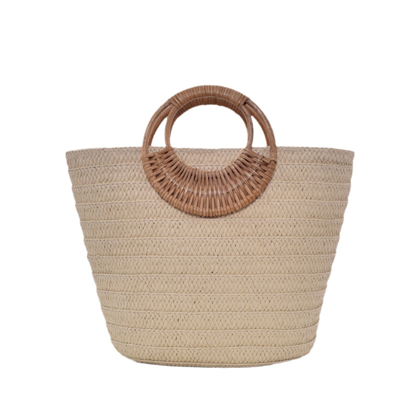 Handtasche mit Geflochtenem Griff Brehn