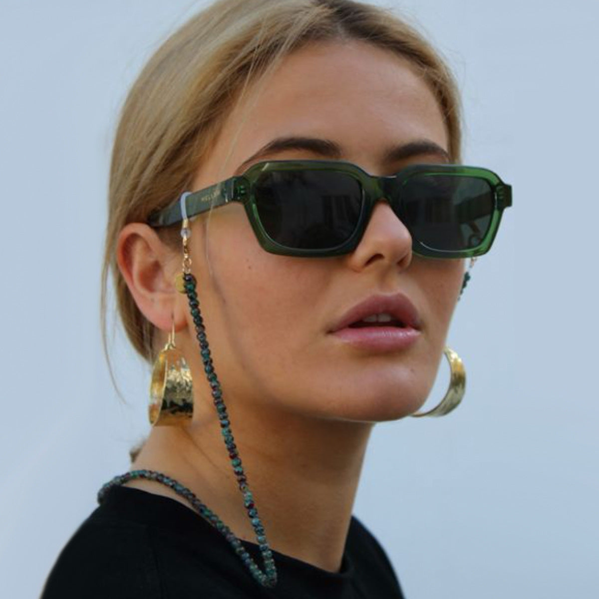Handgefertigte Perlenbrille Kette Brehn