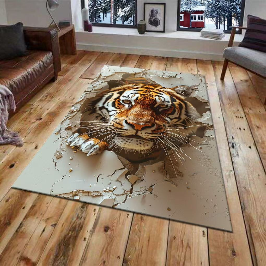 3D-gedrucktes Tiger-Wandmural Brehn