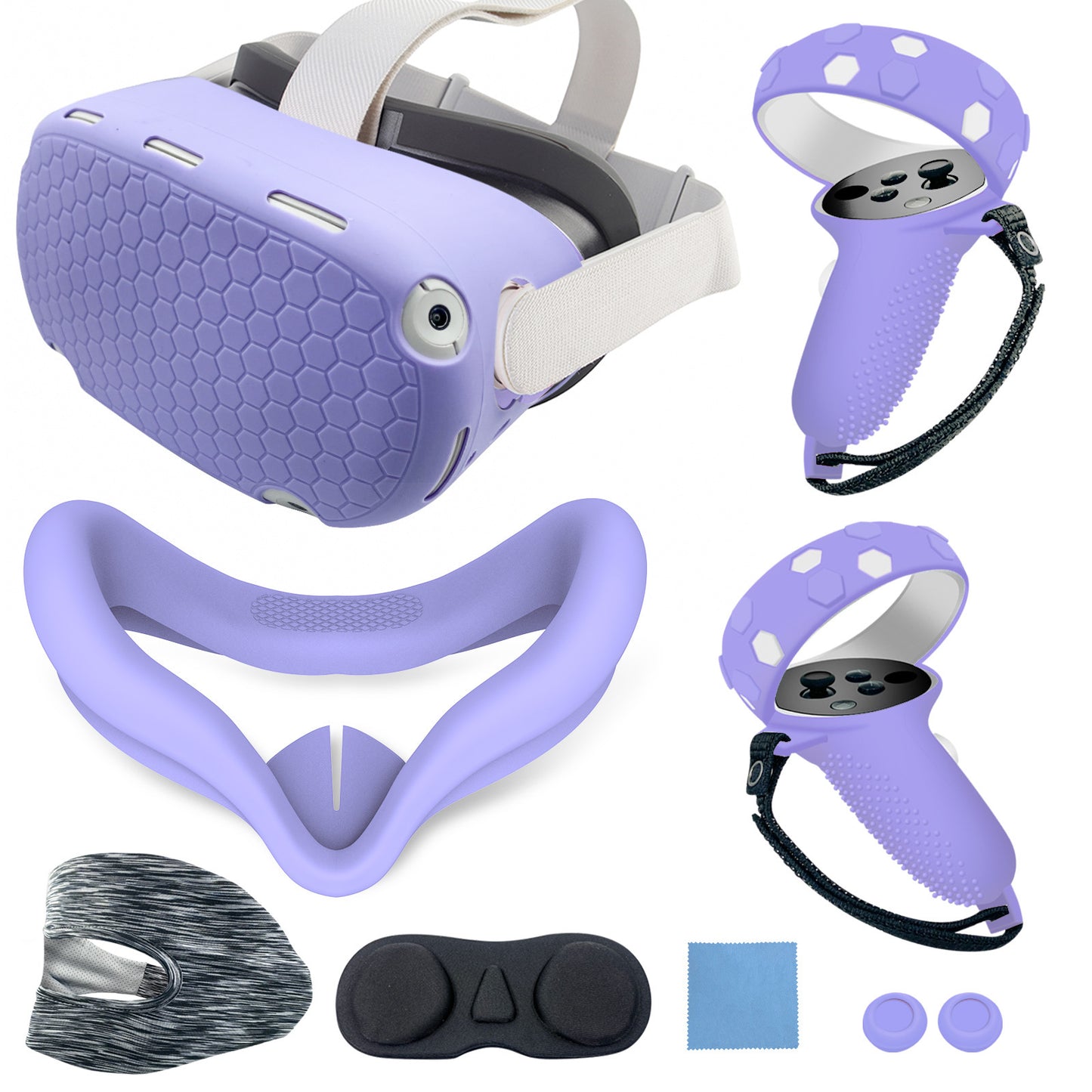 VR-Headset mit Ergonomischem Haltebügel und Schutzhülle Brehn