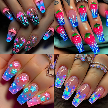 Iridescent Acryl-Nagelverstärkungen Brehn