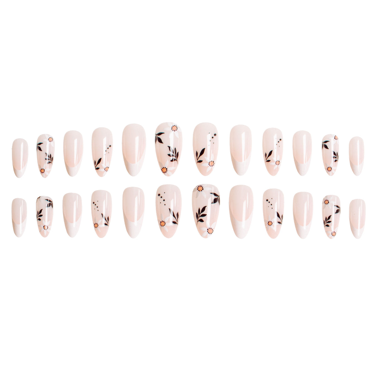 Stylische florale Nagelkunst