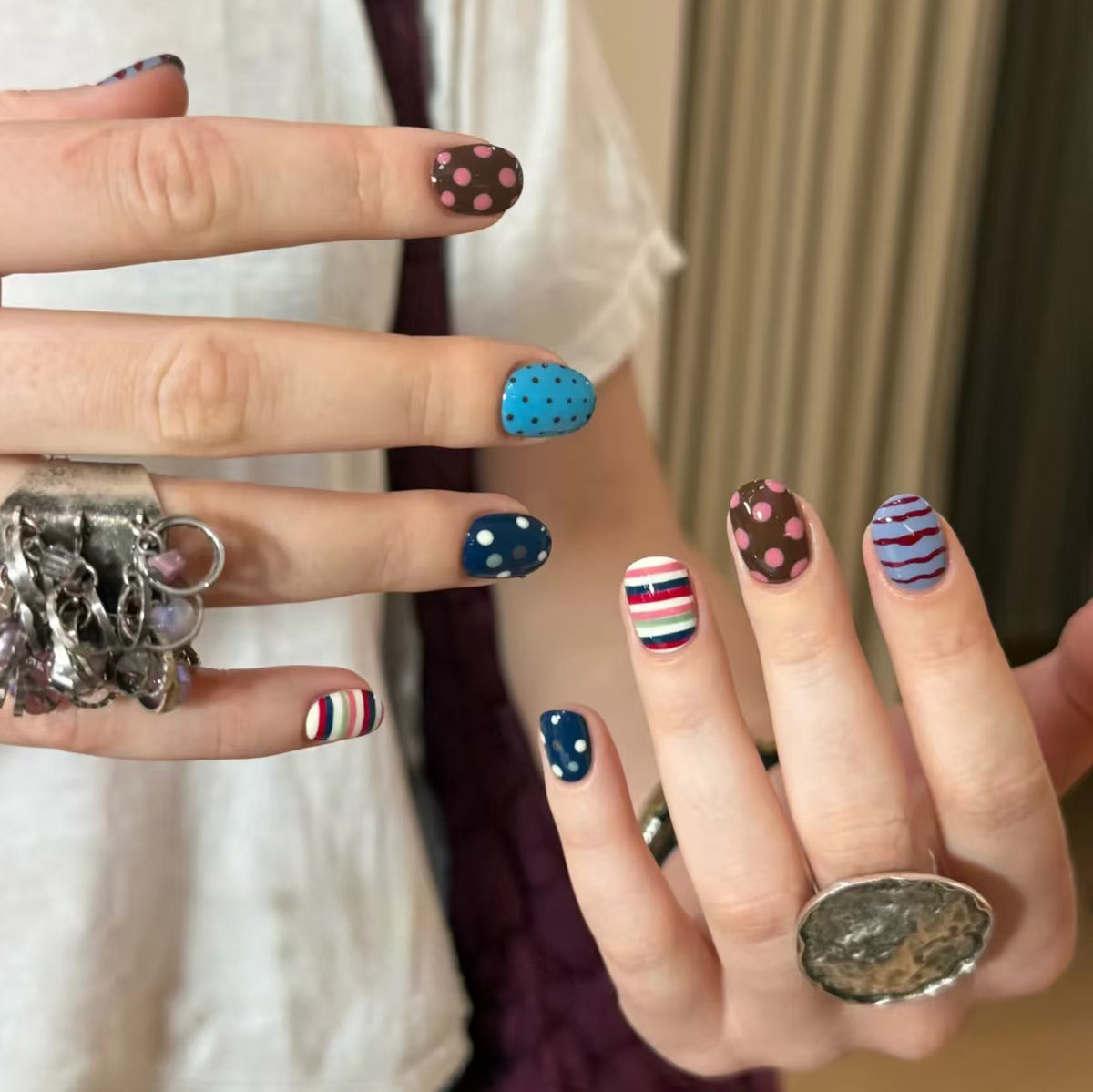 Künstlerisches Muster Nagelkunstset