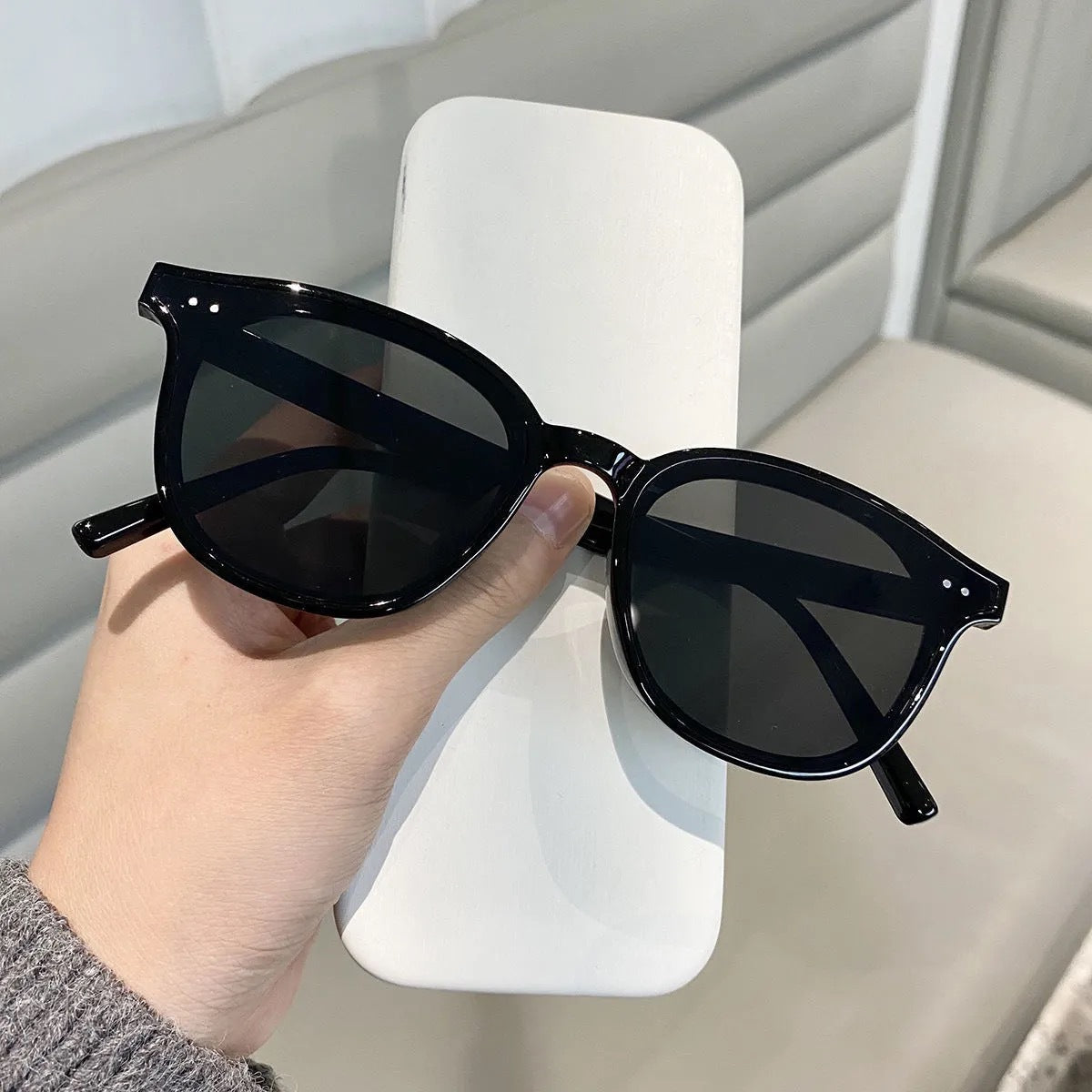 Damen Retro Cat Eye Sonnenbrille Brehn
