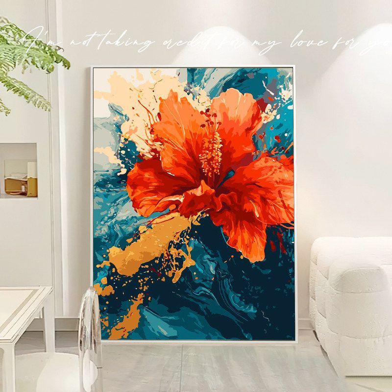 Blumen Abstrakt Leinwand Kunst Brehn