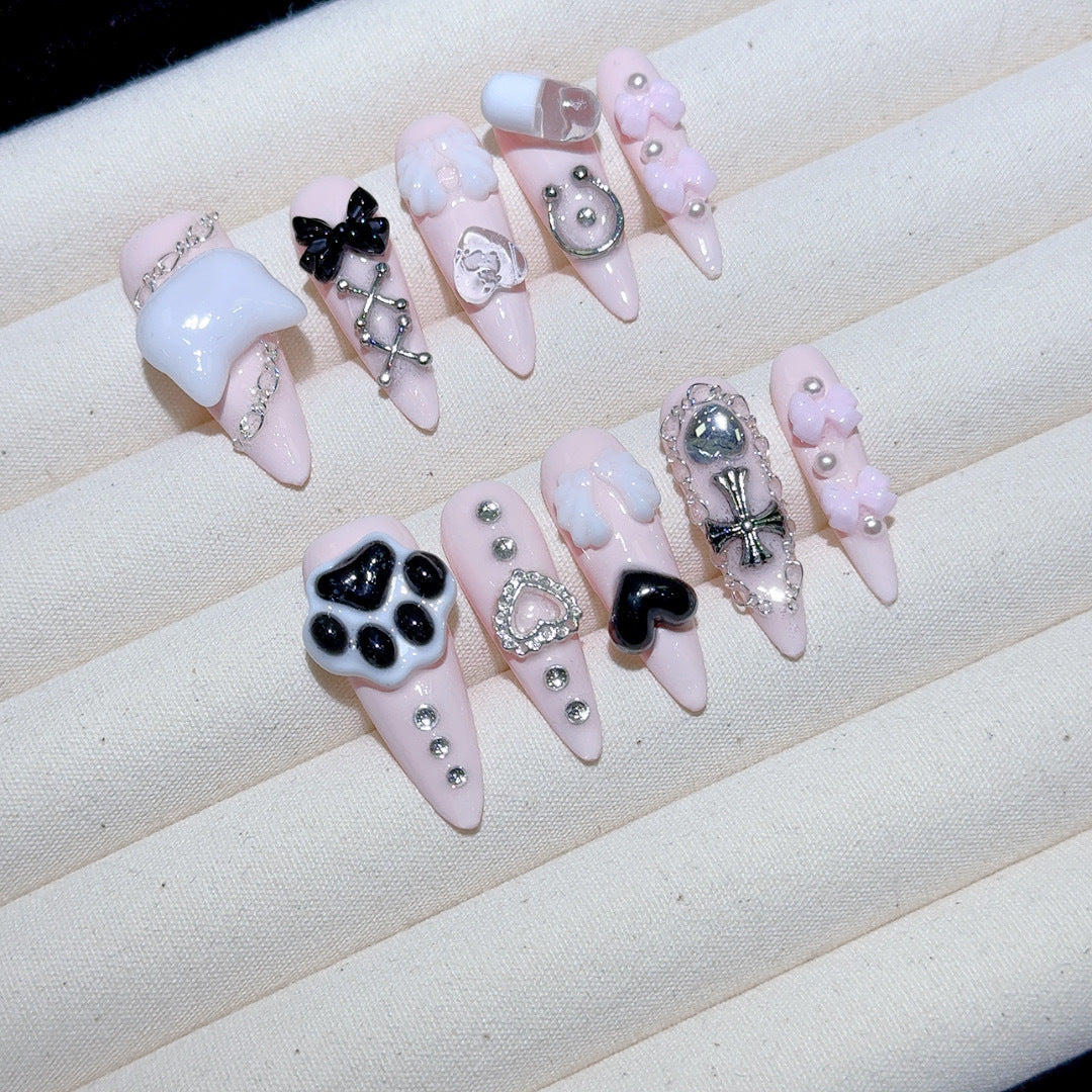 Premium dekorative 3D Nagelkunst Tipps