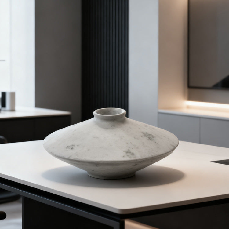 Elegante Marmor Dekorative Vase