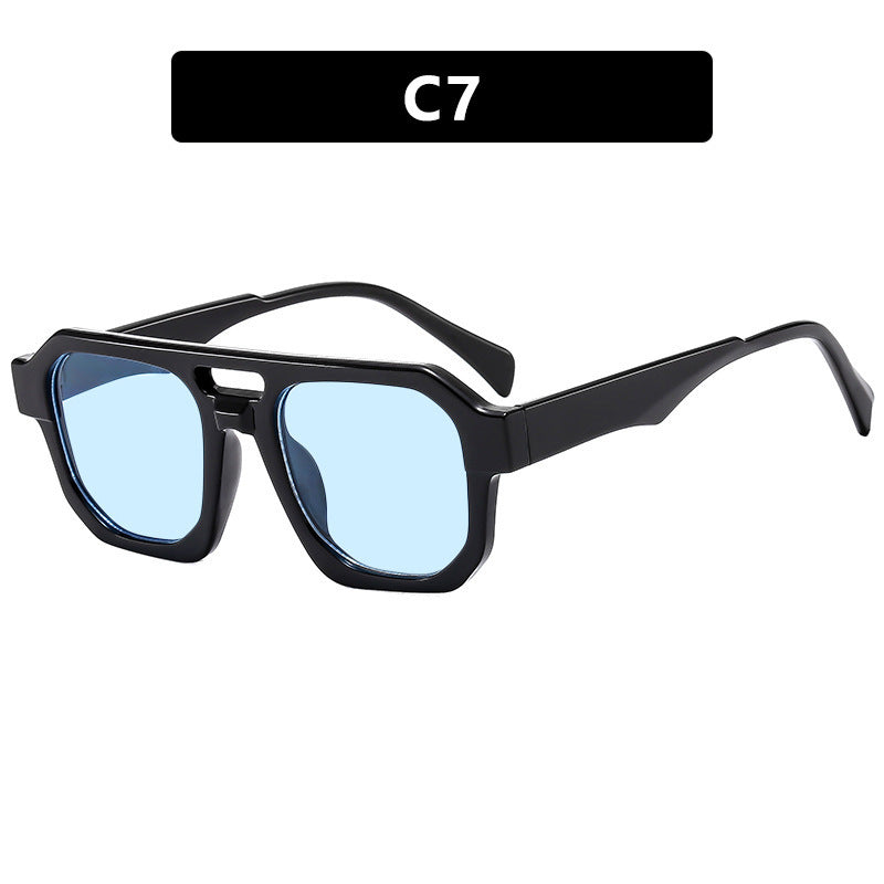 Damen moderne Sonnenbrille mit eckigem Rahmen und UV-Schutz Brehn