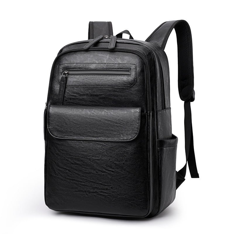 Langlebiger Leder Laptop Rucksack