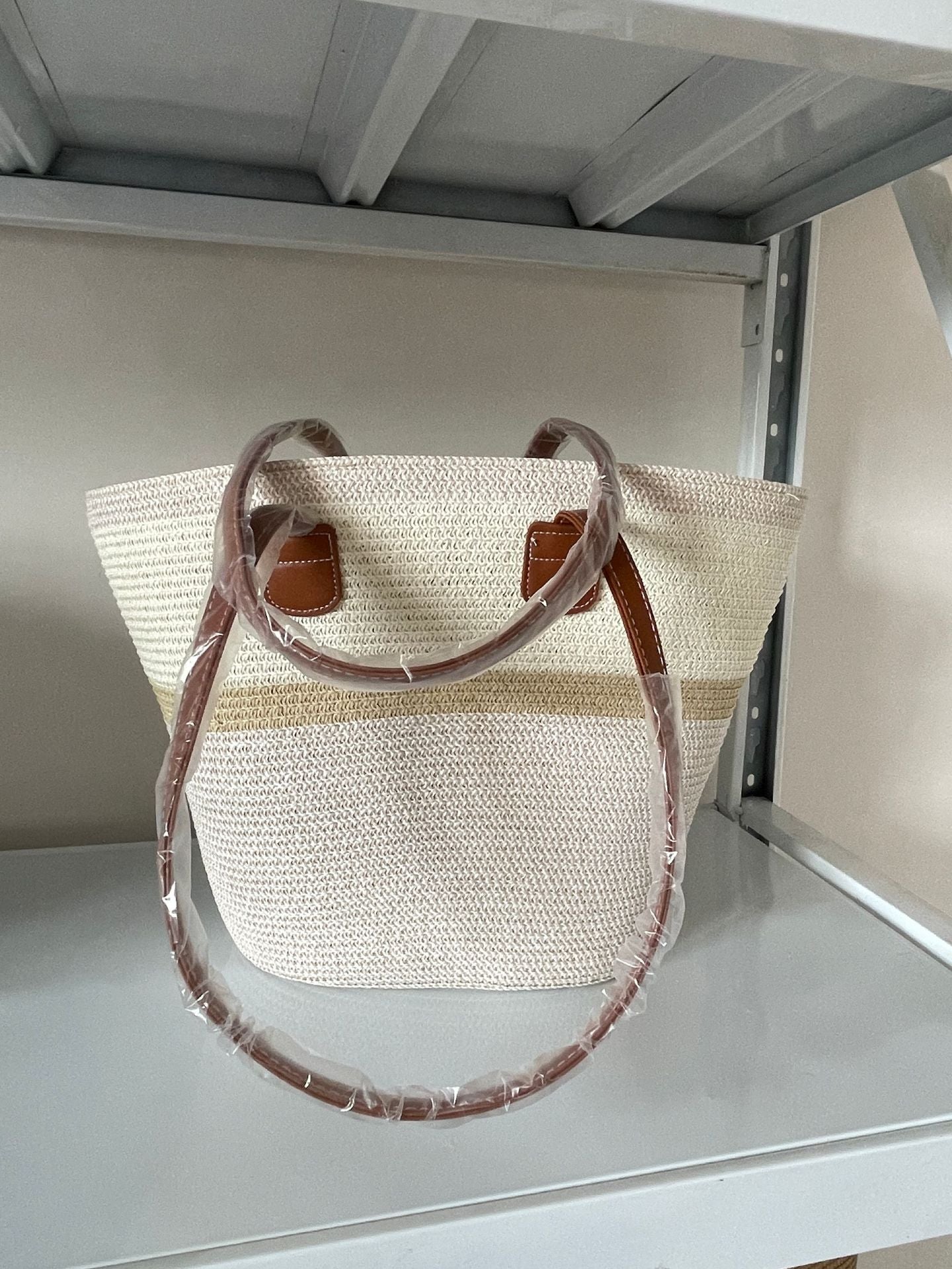 Elegante Geflochtene Einkaufstasche Brehn