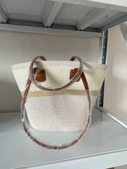 Elegante Geflochtene Einkaufstasche Brehn