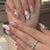 Kunstnagelset mit exklusiven Glitzer- und Dekorationselementen Brehn