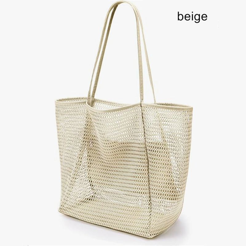 Geräumige Mesh Strandtasche Brehn
