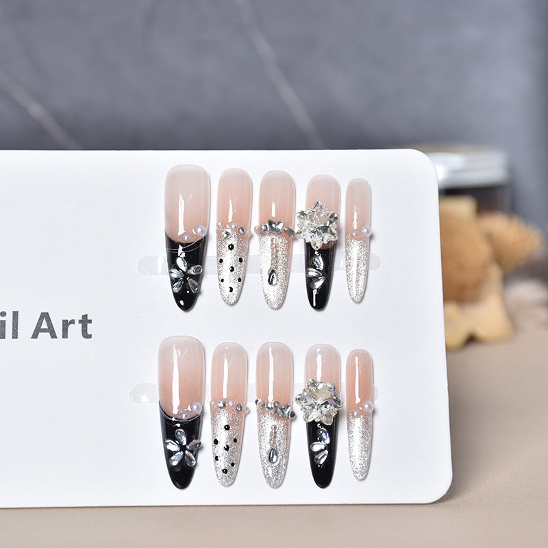 Premium Glitzernde Press-On Nagelverlängerungen Brehn