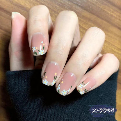 Floral Accent Acryl Nagelkunst