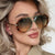 Damen modische Sonnenbrille im eleganten Pilotenstil Brehn