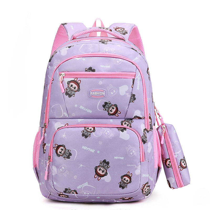 Cartoon-Charakter-Druck-Schulrucksack