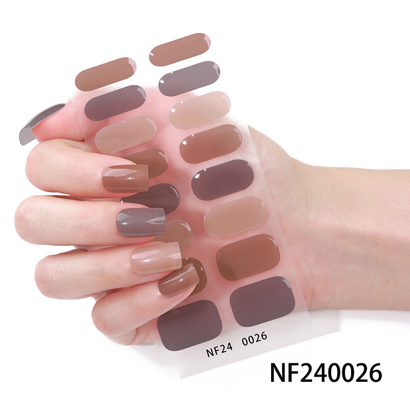 Glänzende Finish Gel-Nagel-Wickel