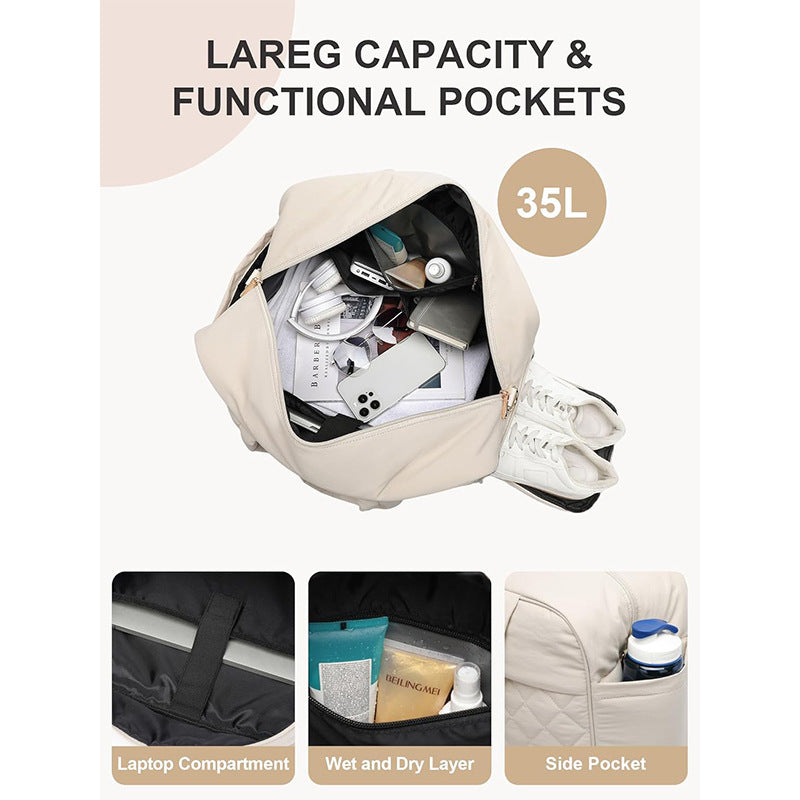 Multifunktionale Sport- und Reisetasche mit Separatem Schuh- und Kosmetiktäschchen Brehn