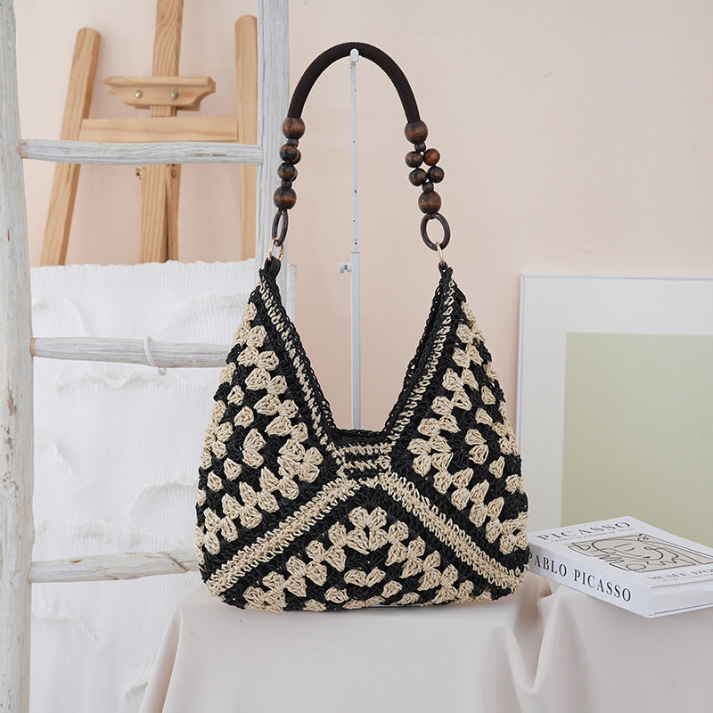 Handgefertigte Stricktafel-Tasche Brehn