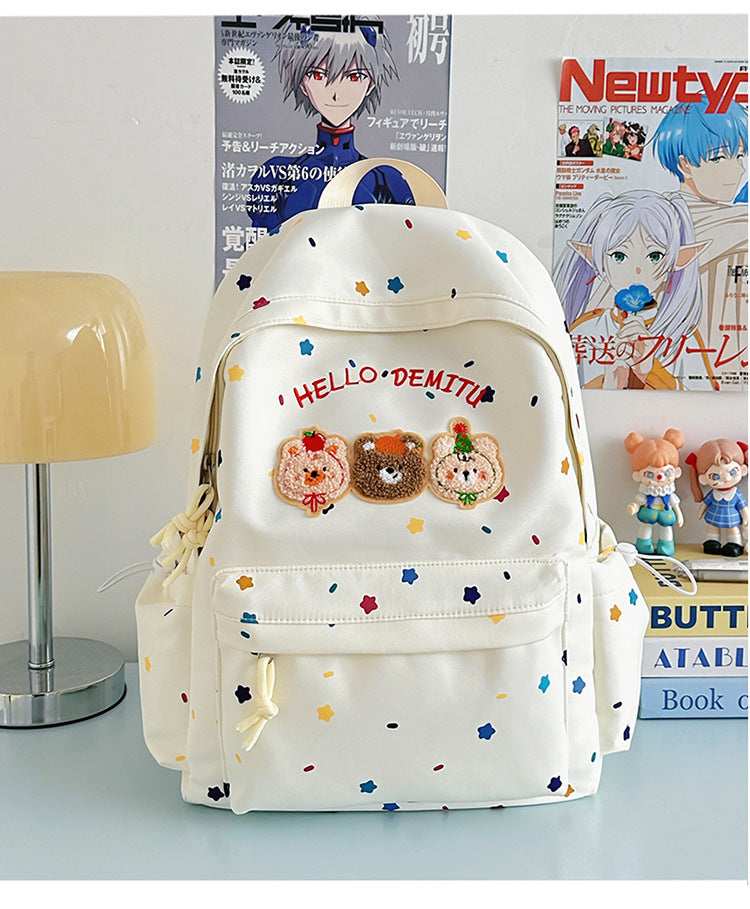 Kinderrucksack im cartoonhaften Design inspiriert von Spielzeug