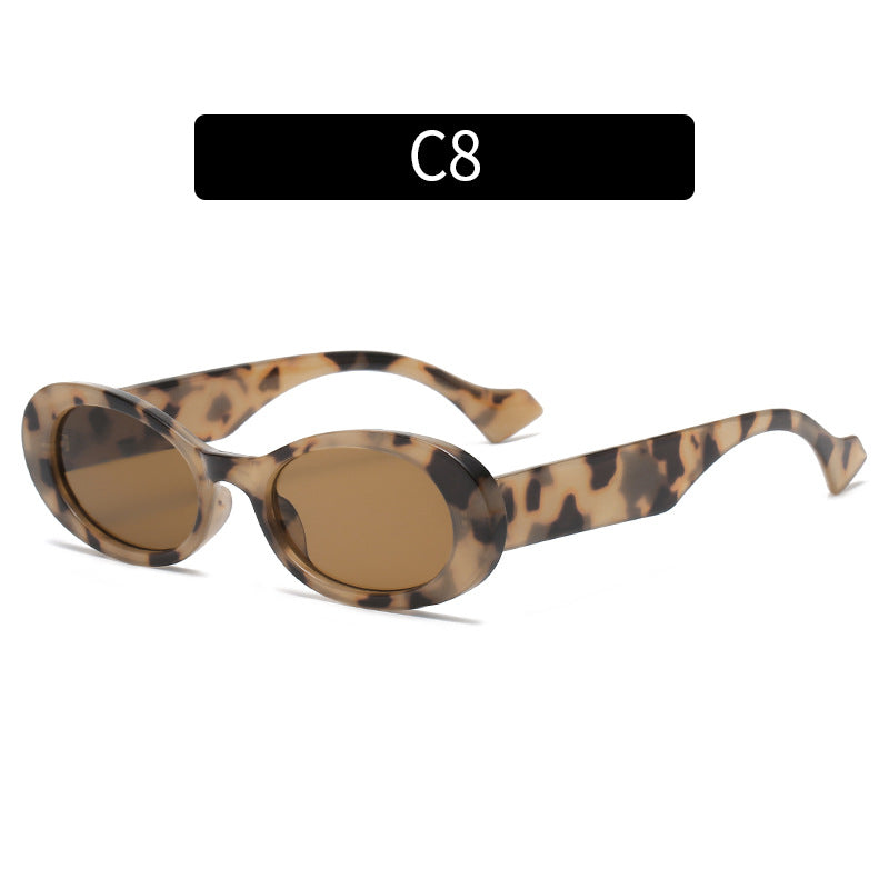 Trendy Übergroße Ovalrahmen Sonnenbrille