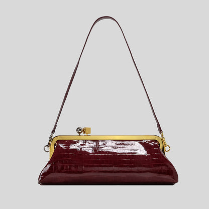 Elegante Lackleder Abendhandtasche